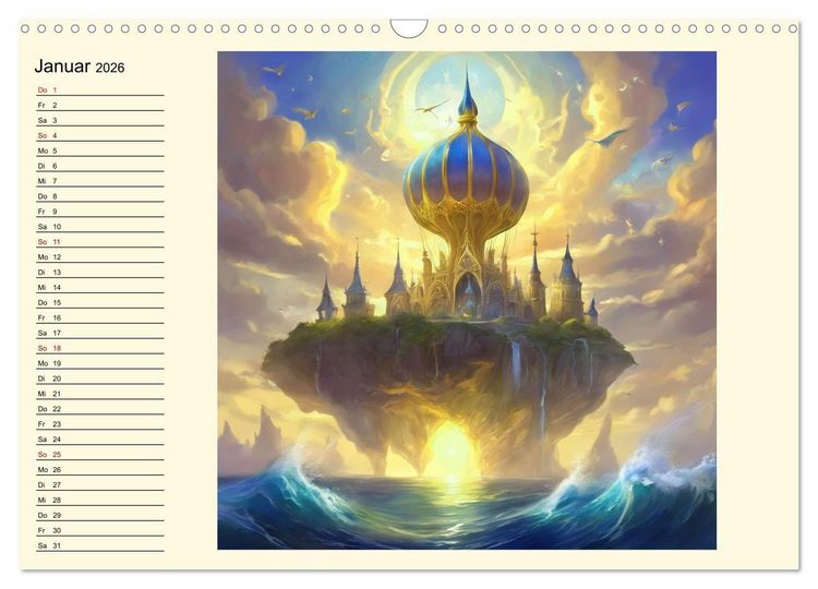 Produktbild: Meeresmythen (Wandkalender 2026 DIN A3 quer), CALVENDO Monatskalender