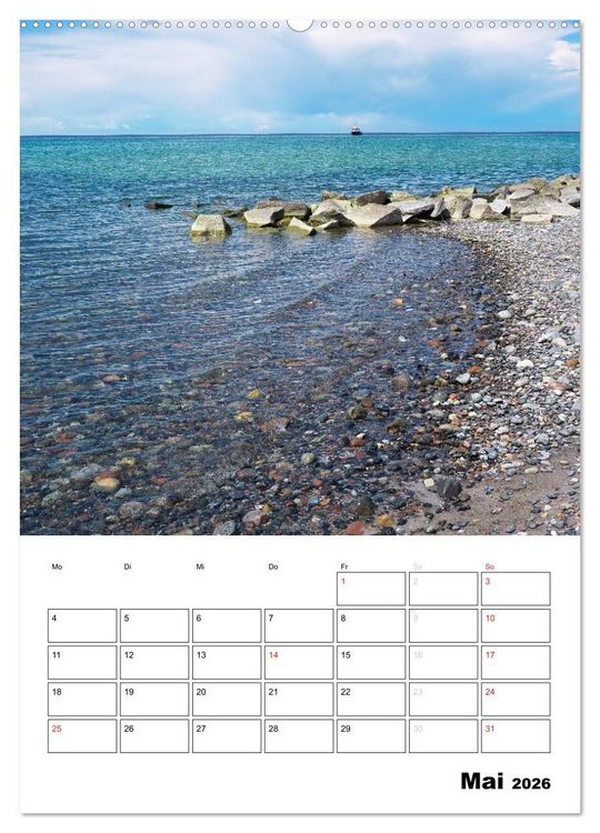 Produktbild: R&uuml;gen und Hiddensee - Bilder eines Sommers / Planer (Wandkalender 2026 DIN A2 hoch), CALVENDO Monatskalender