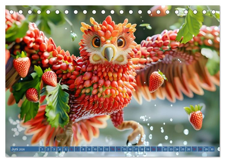 Produktbild: Vorsicht, Wilde Fr&uuml;chtchen (Tischkalender 2026 DIN A5 quer), CALVENDO Monatskalender