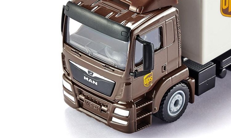 Produktbild: SIKU - MAN LKW mit Kofferaufbau und Ladebordwand