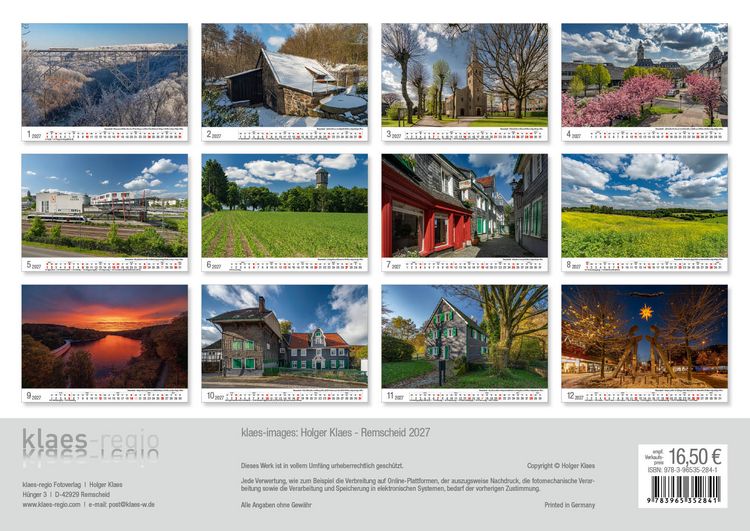 Produktbild: Remscheid 2027 Bildkalender A3 Spiralbindung