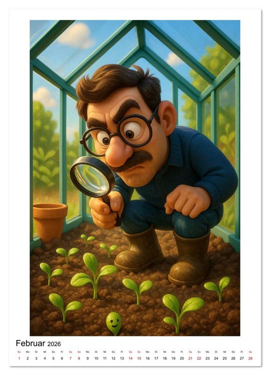 Produktbild: Gartenverliebt (hochwertiger Premium Wandkalender 2026 DIN A2 hoch), Kunstdruck in Hochglanz