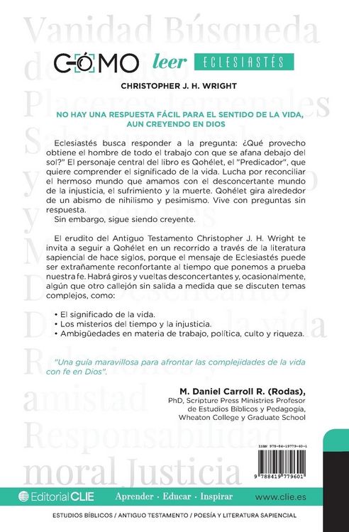 Produktbild: La C&iquest;&iquest;mo Leer Eclesiast&iquest;&iquest;s