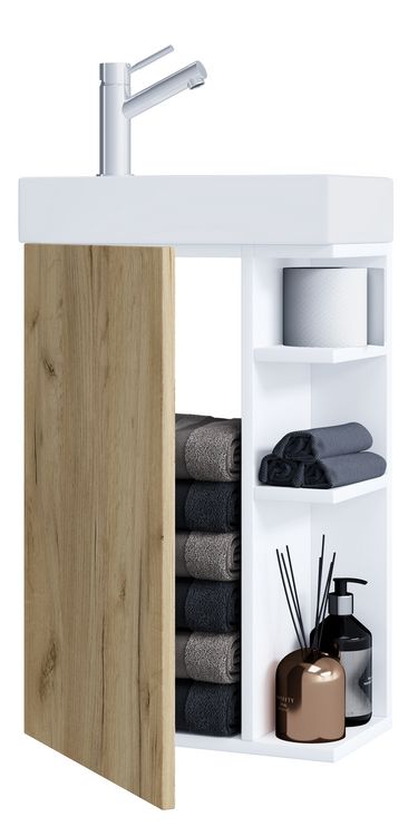 Produktbild: 2-tlg G&auml;ste WC Waschplatz Bad Waschtisch Lumia