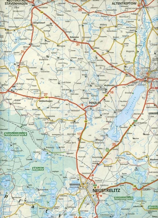 Produktbild: ADAC Regionalkarte Deutschland Blatt 3 Rostock, Rügen, Stettin 1:150 000