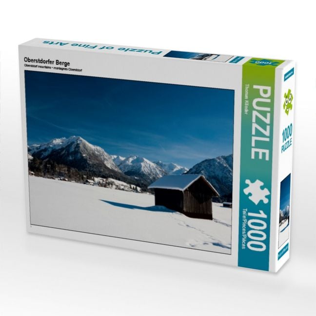 Produktbild: CALVENDO Puzzle Oberstdorfer Berge | 1000 Teile Lege-Gr&ouml;&szlig;e 64x48cm Foto-Puzzle f&uuml;r gl&uuml;ckliche Stunden