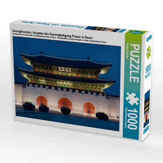 Produktbild: CALVENDO Puzzle Gwanghwamun, Haupttor des Gyeongbokgung Palace in Seoul | 1000 Teile Lege-Gr&ouml;&szlig;e 64x48cm Foto-Puzzle f&uuml;r gl&uuml;ckliche Stunden