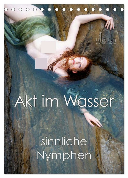 Produktbild: Akt im Wasser - sinnliche Nymphen (Tischkalender 2026 DIN A5 hoch), CALVENDO Monatskalender