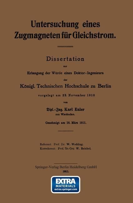 Produktbild: Untersuchung eines Zugmagneten f&uuml;r Gleichstrom