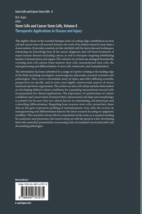 Produktbild: Stem Cells and Cancer Stem Cells, Volume 8