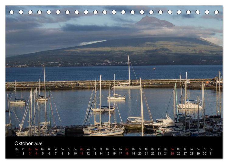 Produktbild: Faszination Azoren (Tischkalender 2026 DIN A5 quer), CALVENDO Monatskalender