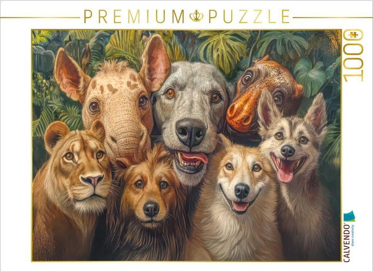 Produktbild: CALVENDO Puzzle Tiere wollen Spa&szlig; | 1000 Teile Lege-Gr&ouml;&szlig;e 64x48cm Foto-Puzzle f&uuml;r gl&uuml;ckliche Stunden