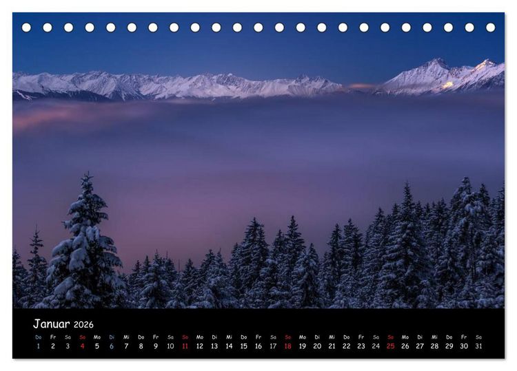 Produktbild: Tiroler Stimmungen (Tischkalender 2026 DIN A5 quer), CALVENDO Monatskalender