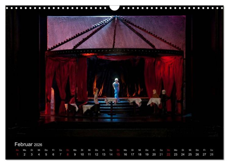 Produktbild: B&uuml;hnenbildmodelle (Wandkalender 2026 DIN A3 quer), CALVENDO Monatskalender
