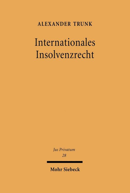 Produktbild: Internationales Insolvenzrecht