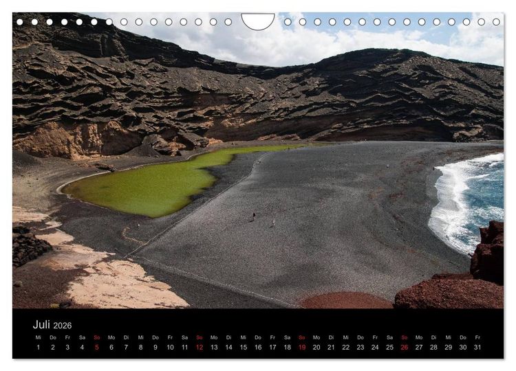 Produktbild: Unterwegs auf Lanzarote (Wandkalender 2026 DIN A4 quer), CALVENDO Monatskalender
