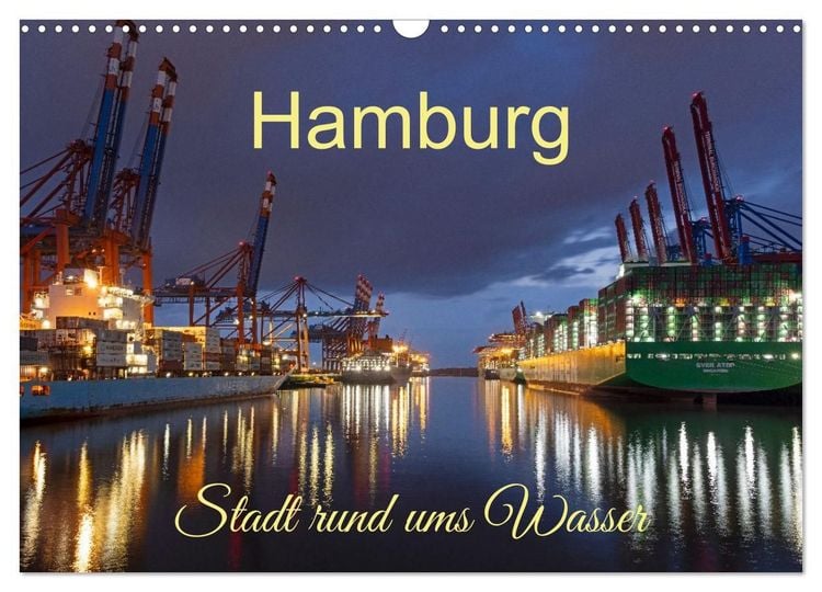 Produktbild: Hamburg - Stadt rund ums Wasser (Wandkalender 2027 DIN A3 quer), CALVENDO Monatskalender