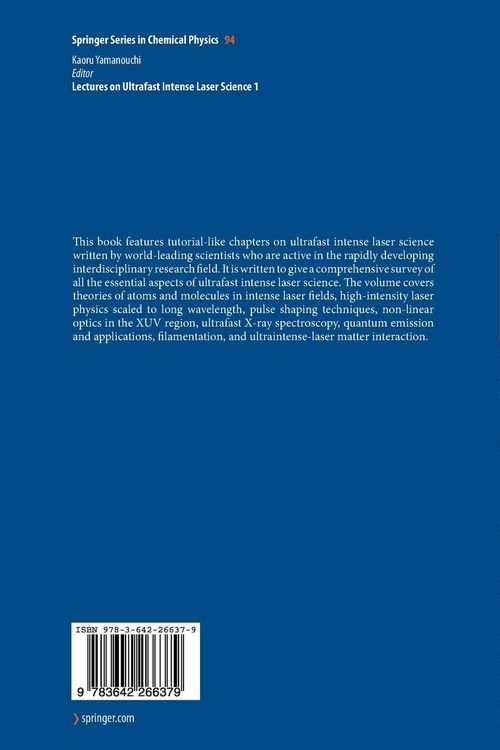 Produktbild: Lectures on Ultrafast Intense Laser Science 1