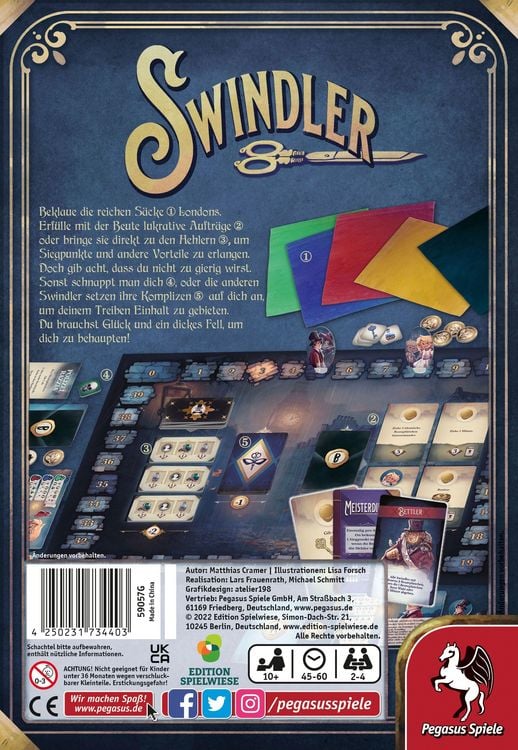 Produktbild: Swindler (Edition Spielwiese)
