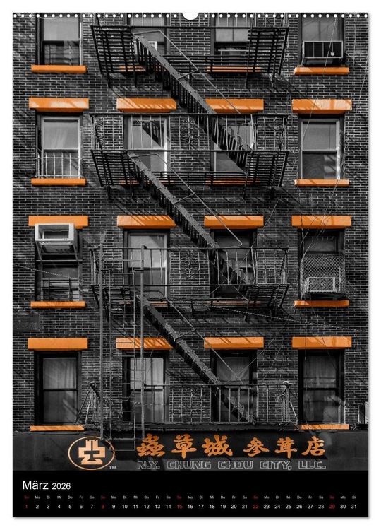 Produktbild: New York Colorkey (hochwertiger Premium Wandkalender 2026 DIN A2 hoch), Kunstdruck in Hochglanz