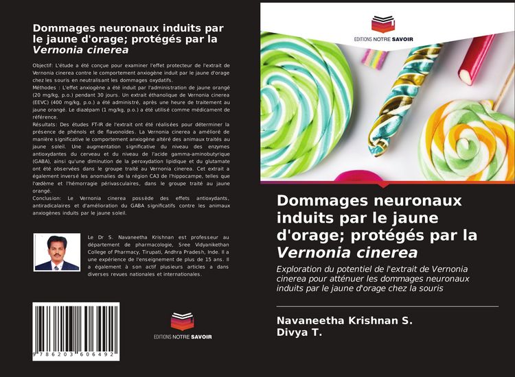 Produktbild: Dommages neuronaux induits par le jaune d'orage; prot&eacute;g&eacute;s par la Vernonia cinerea