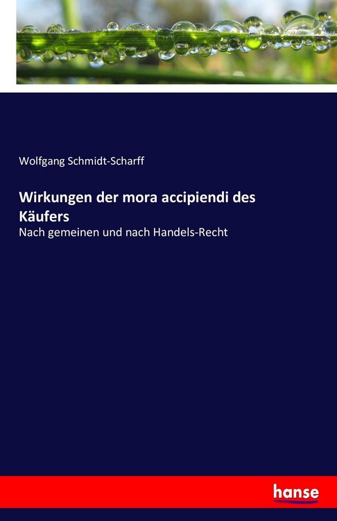 Produktbild: Wirkungen der mora accipiendi des K&auml;ufers