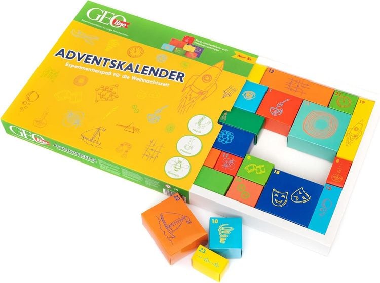 Produktbild: GEOlino Adventskalender Experimentierspa&szlig; f&uuml;r die Weihnachtszeit