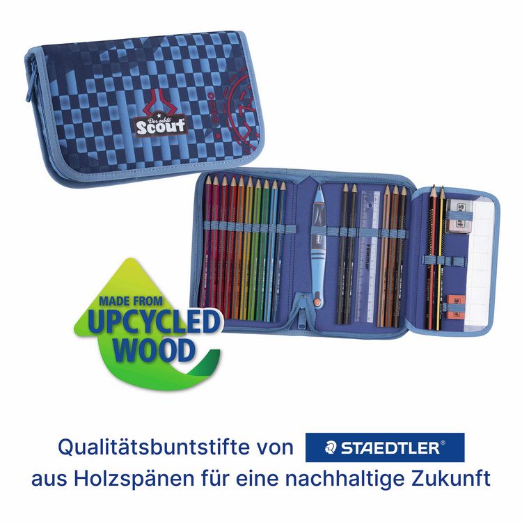 Produktbild: Scout Schulranzen Set Neo Safety Light, Schulranzen Set, 4tlg, Space Explorer