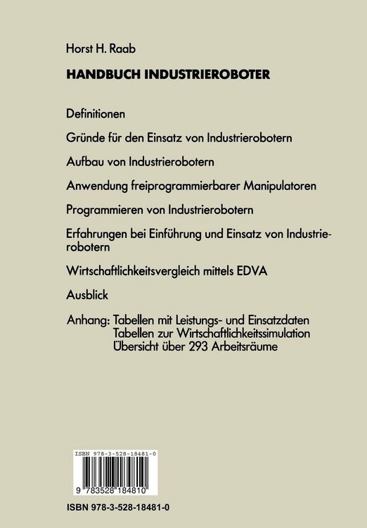 Produktbild: Handbuch Industrieroboter