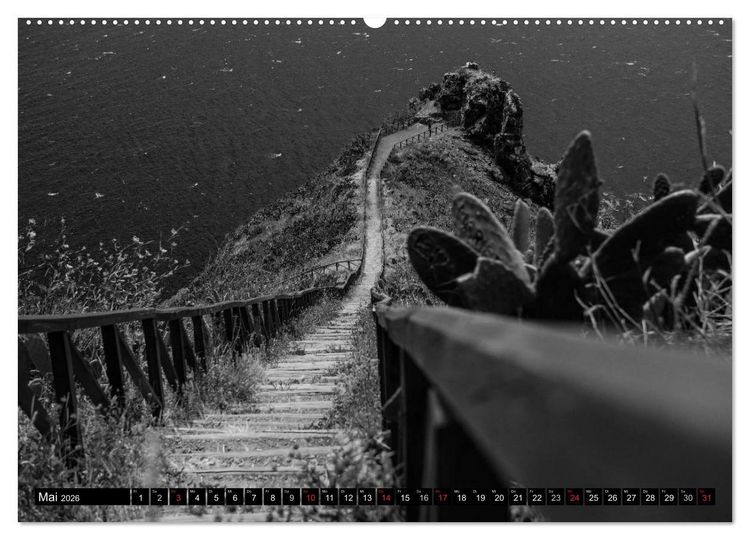 Produktbild: Stille Momente in Schwarz-Weiss (hochwertiger Premium Wandkalender 2026 DIN A2 quer), Kunstdruck in Hochglanz