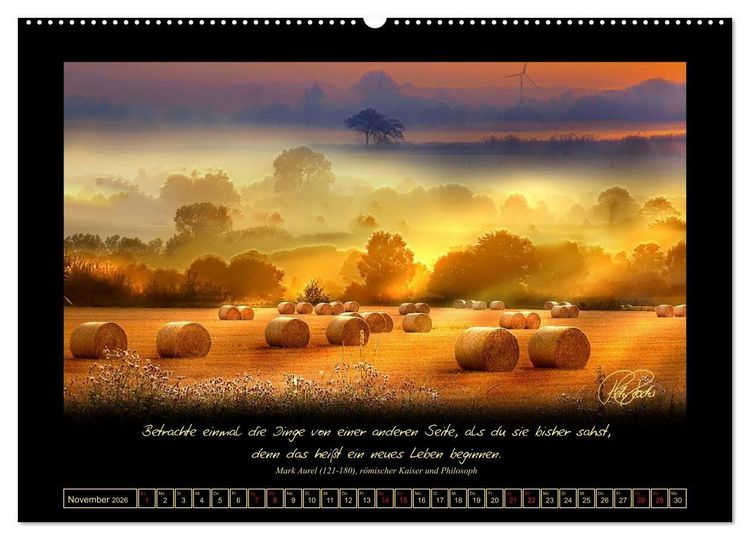 Produktbild: Sonnenmomente und Lebensweisheiten (hochwertiger Premium Wandkalender 2026 DIN A2 quer), Kunstdruck in Hochglanz