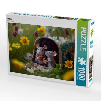 Produktbild: CALVENDO Puzzle Picknick im Gr&uuml;nen | 1000 Teile Lege-Gr&ouml;&szlig;e 64x48cm Foto-Puzzle f&uuml;r gl&uuml;ckliche Stunden