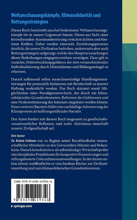 Produktbild: Weltanschauungsk&auml;mpfe, Klimasolidarit&auml;t und Rettungsstrategien