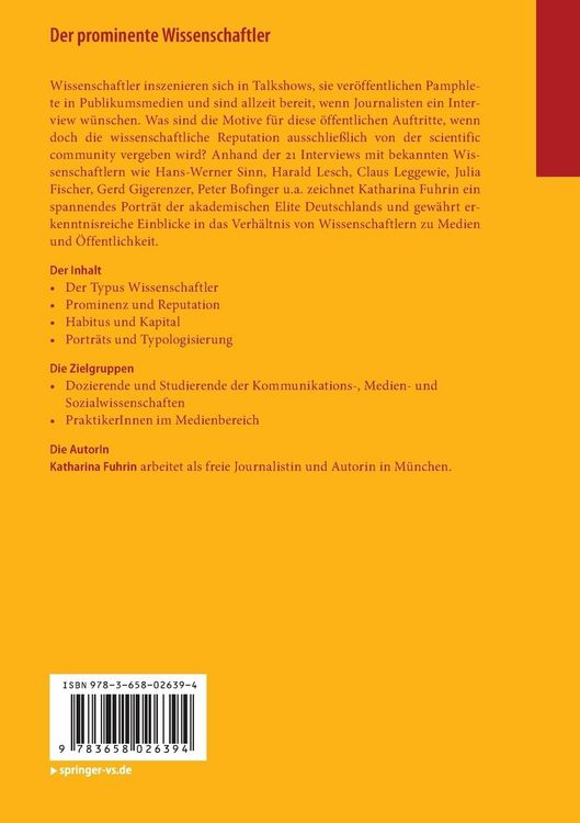 Produktbild: Der prominente Wissenschaftler
