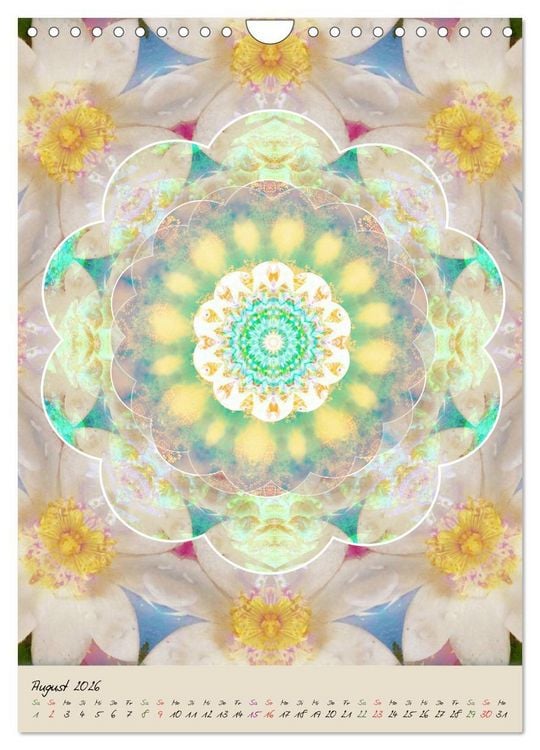 Produktbild: FLORALE MANDALAS (Wandkalender 2026 DIN A4 hoch), CALVENDO Monatskalender