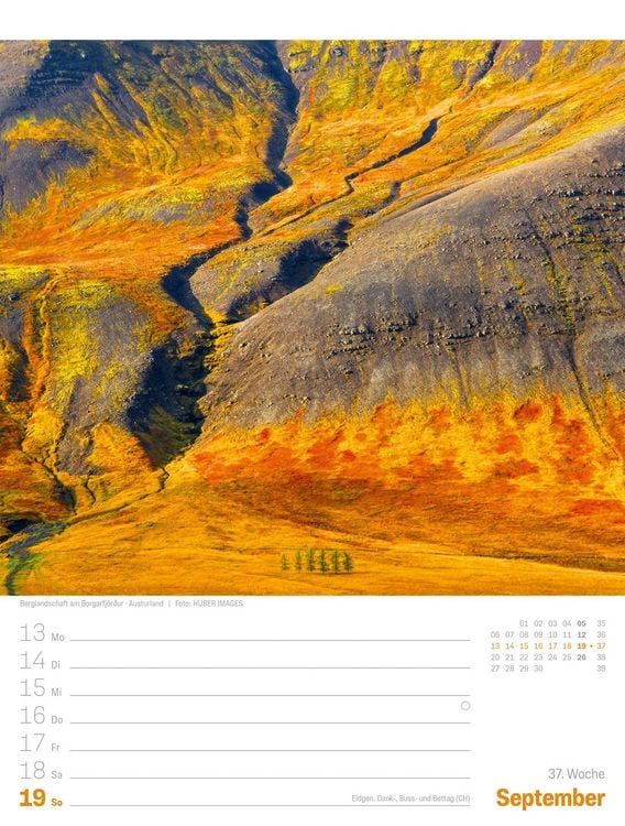 Produktbild: Island Wochenplaner Kalender 2027 | Die Insel aus Feuer und Eis