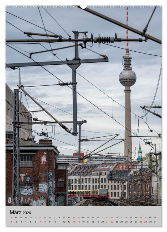 Produktbild: Blicke durch Berlin - Architektur und Atmosph&auml;re (hochwertiger Premium Wandkalender 2026 DIN A2 hoch), Kunstdruck in Hochglanz
