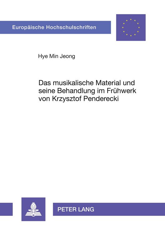 Produktbild: Das musikalische Material und seine Behandlung im Fr&uuml;hwerk von Krzysztof Penderecki