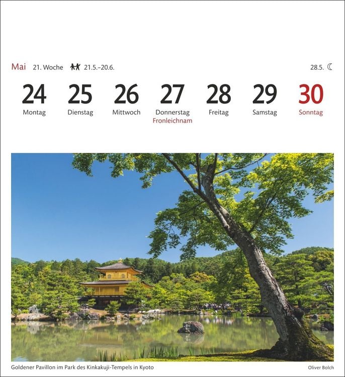 Produktbild: Japan Sehnsuchtskalender 2027 - Wochenkalender mit 53 Postkarten