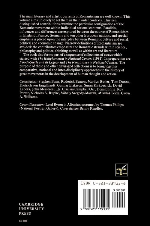 Produktbild: Romanticism in National Context