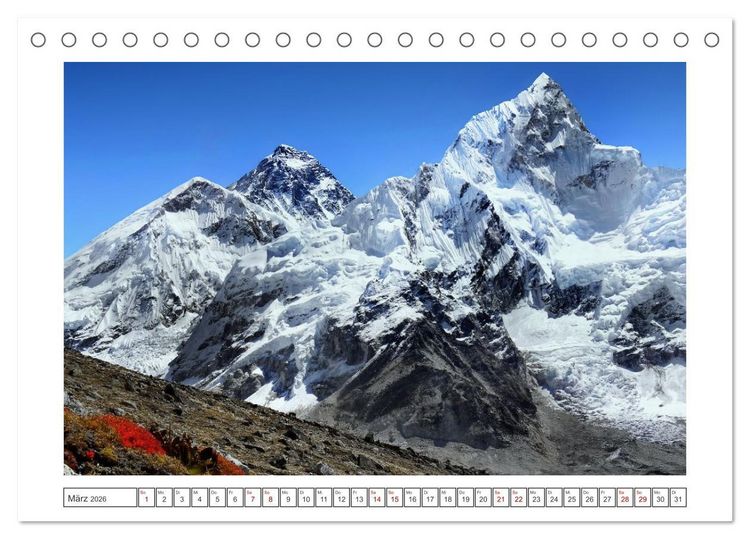 Produktbild: Himalaya - Bergparadies (Tischkalender 2026 DIN A5 quer), CALVENDO Monatskalender