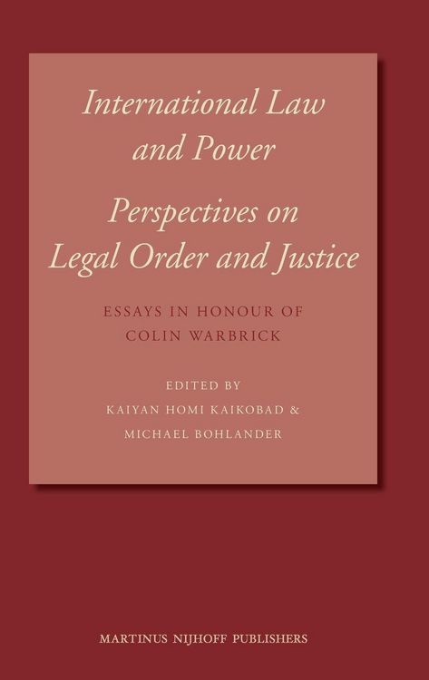 Produktbild: International Law and Power: Perspectives on Legal Order and Justice
