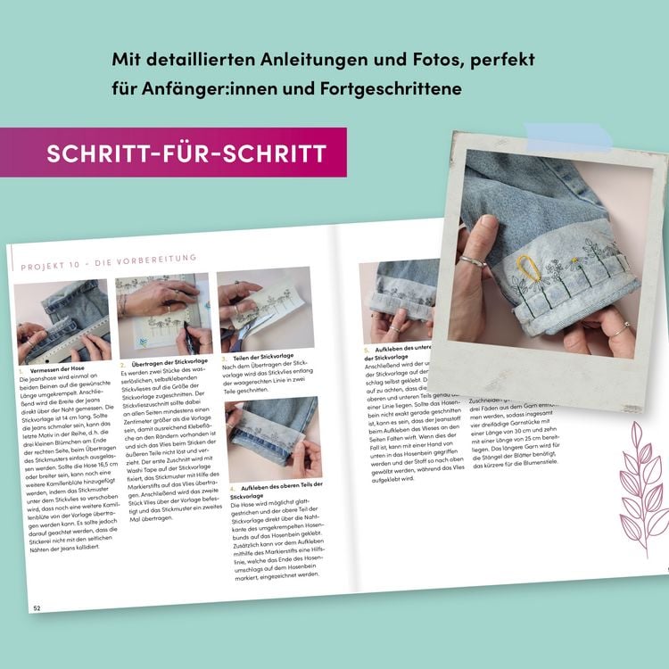 Produktbild: Let's Stitch Flowers by @fredi_boldt