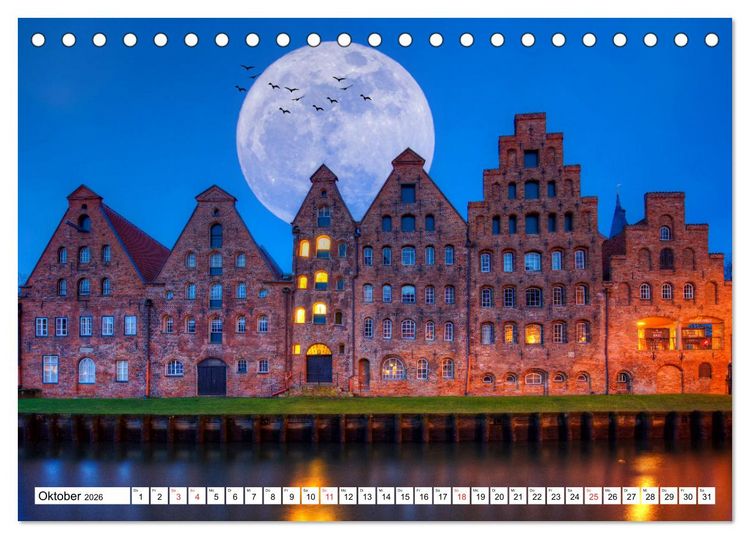Produktbild: Europas St&auml;dte und D&ouml;rfer (Tischkalender 2026 DIN A5 quer), CALVENDO Monatskalender