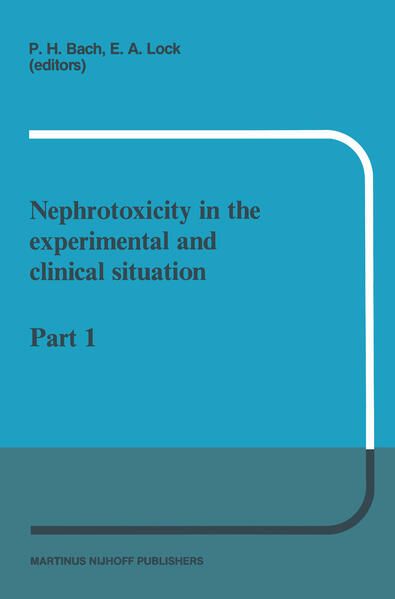 Produktbild: Nephrotoxicity in the experimental and clinical situation
