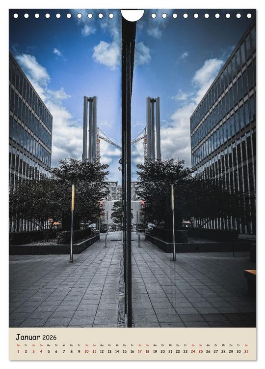 Produktbild: Hamburg Spiegelungen 2026 (Wandkalender 2026 DIN A4 hoch), CALVENDO Monatskalender
