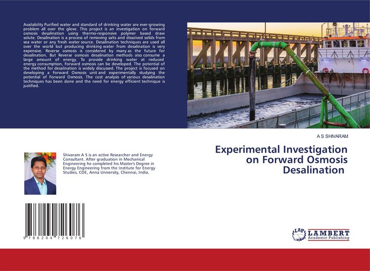 Produktbild: Experimental Investigation on Forward Osmosis Desalination