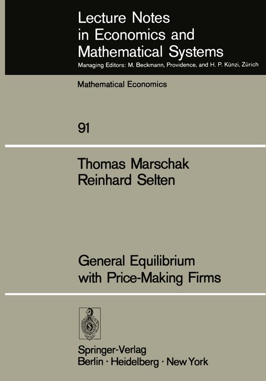 Produktbild: General Equilibrium with Price-Making Firms