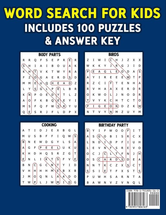 Produktbild: Word Search for Kids Ages 8-10