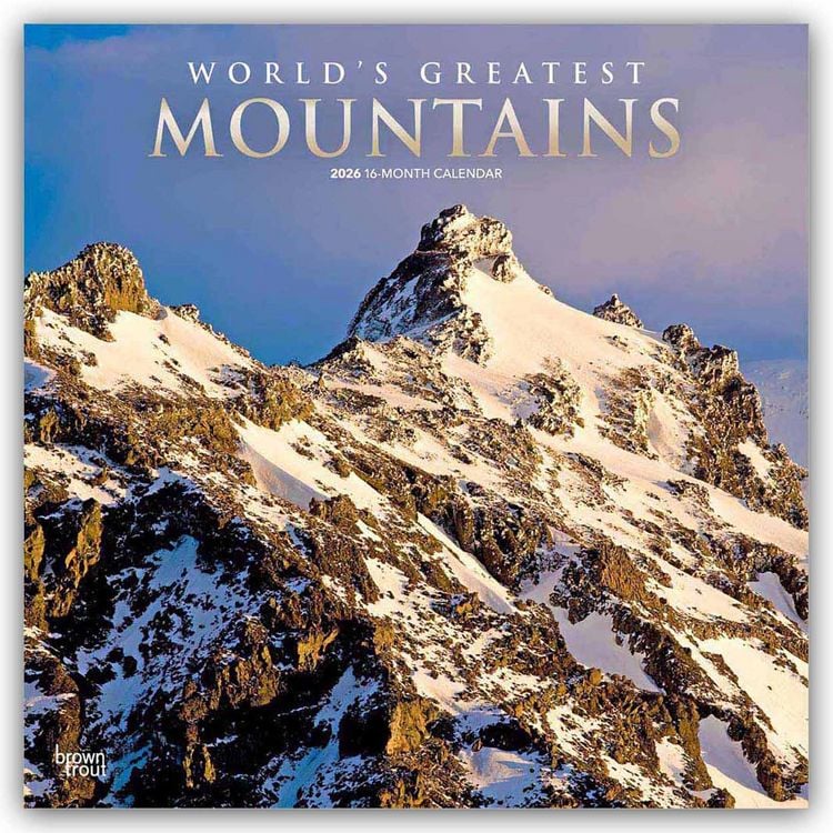 Produktbild: World Greatest Mountains – Die größten Berge der Welt 2026 – 16-Monatskalender